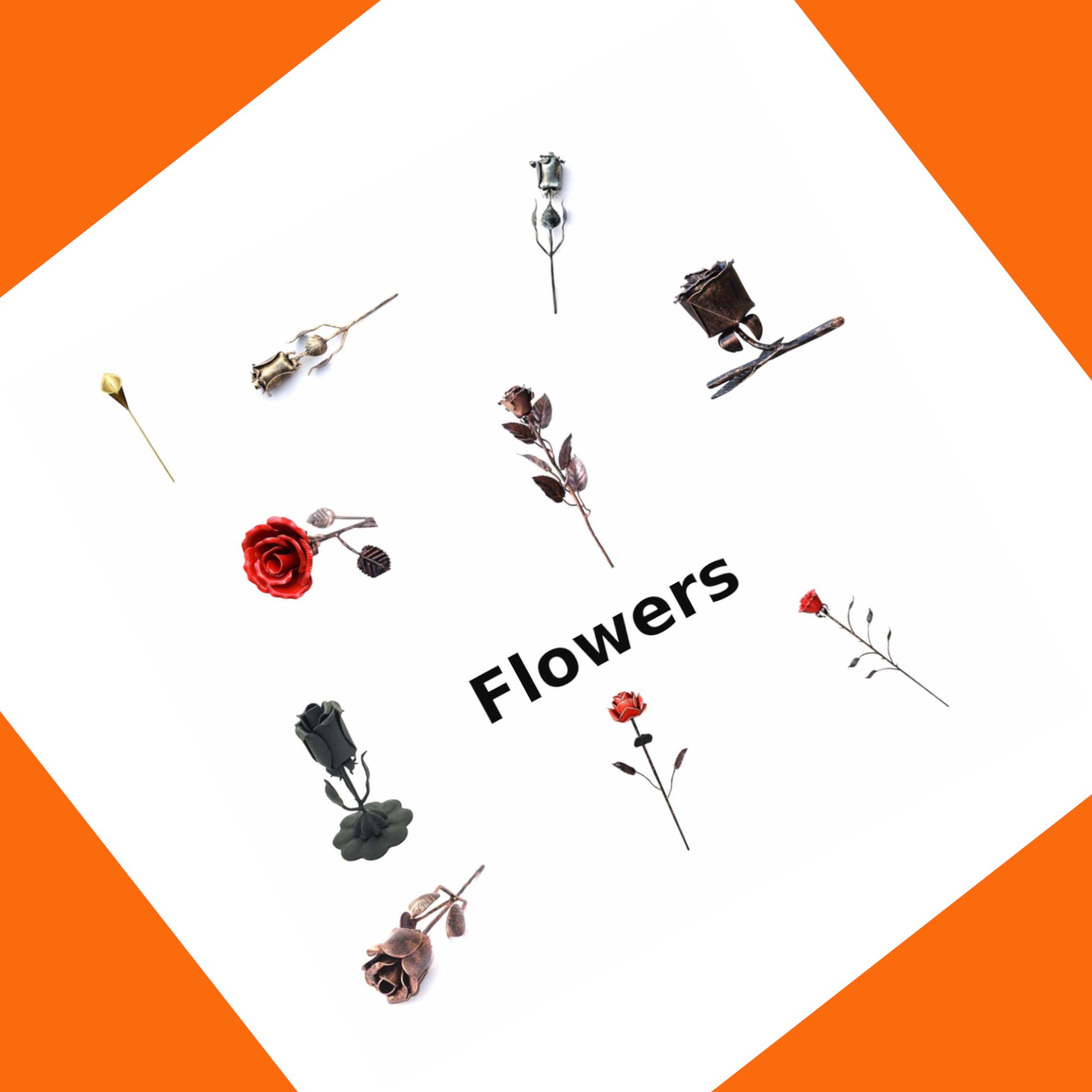 Hand Forged Flowers